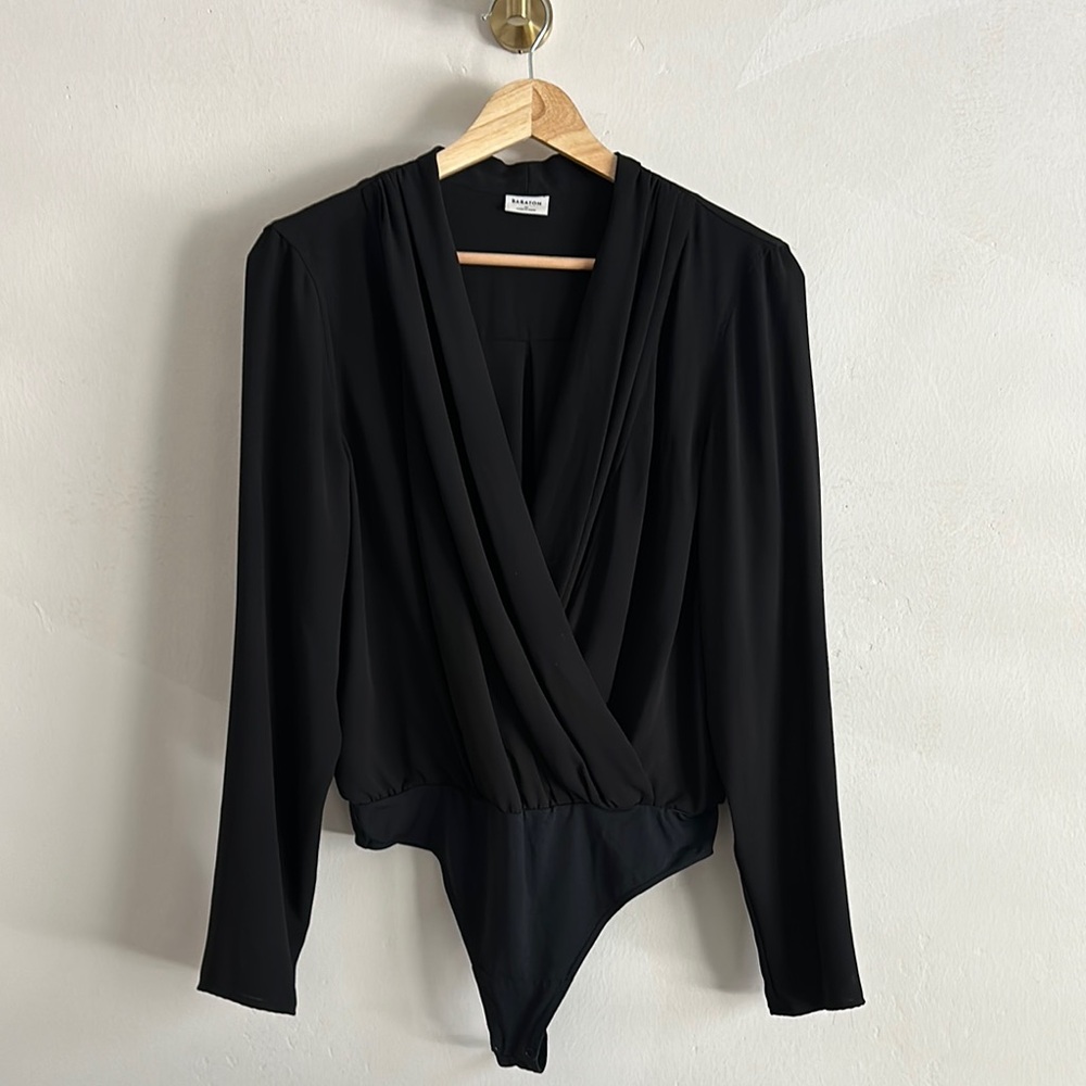 Aritzia Barton Ambrose Black Bodysuit
